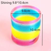 ราคา Topstudio Babygo ของเล่นเด็กวงแหวนสปริงม้วนสีรุ้งวงแหวนมินิฮูลาฮูปของขวัญสำหรับเด็กเด็กสีสันสายรุ้งสปริงของเล่นพลาสติกวงแหวนยืดหยุ่นได้ของเล่นเพื่อการศึกษาปฐมวัย (20854117780)