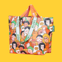 ราคา Smile พร้อมส่ง กระเป๋าช้อปปิ้ง สีสันสดใส Shopping bag กระเป๋ากระสอบ ถุงอีเกีย กระเป๋าอีเกีย กระเป๋า IKEA ถุงกระสอบ กระเป๋าสะพายข้าง (21656558004)