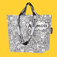 ราคา Smile พร้อมส่ง กระเป๋าช้อปปิ้ง สีสันสดใส Shopping bag กระเป๋ากระสอบ ถุงอีเกีย กระเป๋าอีเกีย กระเป๋า IKEA ถุงกระสอบ กระเป๋าสะพายข้าง (21656558006)