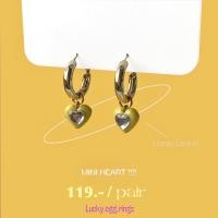 ราคา ต่างหูดินปั้น Clay earrings miniheart made to order 3 5 day (15079346772)