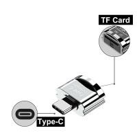 ราคา ECILY เครื่องอ่านบัตร TF ไมโครการ์ด SD เป็นไมโคร USB ชนิด C อะแดปเตอร์ OTG การ์ดความจำไปยัง USB C ความเร็วสูงสำหรับ Macbook Xiaomi Samsung I Phone (18174910970)