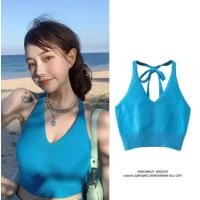 ราคา ZOEY เสื้อผ้าแฟชั่นผู้หญิง เซ็กซี่ผ้านิ่มใส่สบาย เสื้อแขนกุดผู้หญิง เสื้อสายเดี่ยว เสื้อไหมพรมผู้หญิง แฟชั่นเกาหลี คอวี (19057669664)