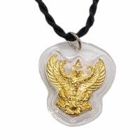 ราคา พญาครุฑ จี้พญาครุฑ งาน สองด้าน กรอบพลาสติกันน้ำ 100 ขนาด 3 ซ ม (21337458301)