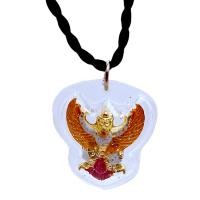 ราคา พญาครุฑ จี้พญาครุฑ งาน สองด้าน กรอบพลาสติกันน้ำ 100 ขนาด 3 ซ ม (21705648994)