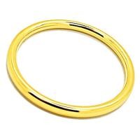 ราคา Tfine กำไลหลอดเงาชุบทอง 24 เคเส้นผ่าศูนย์กลาง 5 5 ซม Gold (18548932875)