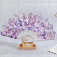 ราคา Hand Fan Folding Fan Spanish Fan Dance Fan Cool Fan (21732500437)