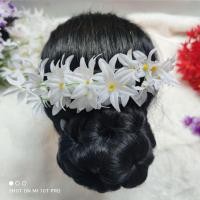 ราคา หวีสับดอกลีลาวดีมีไข่มุก หวีสับเจ้าสาว กิ๊บติดผม กิ๊ลดอกลีลาวดี (20796442317)