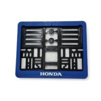 ราคา NEW กรอบใส่ป้ายทะเบียนมอเตอร์ไซด์พลาสติก HONDA NEW แบบมีแผ่นใส และ แบบไม่มีแผ่นใส (21765781160)