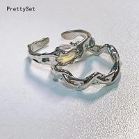 ราคา แหวนพลอยมูนสโตนคลื่นที่สวยงามโลหะเหลวไม่สม่ำเสมอสำหรับผู้หญิงงานแต่งงานงานเลี้ยงแหวนโบราณของขวัญเครื่องประดับ (21729587290)