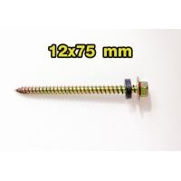 ราคา สกรูยิงหลังคา 25 75 มิล มีแหวนยาง กันรั่วซึม สกรูหกเหลี่ยม น๊อต สกรู เกลียวเหล็กหัวเหลี่ยมผ่าร่อง ติดแหวน แหวนยาง สีรุ้ง ABP (14920956950)