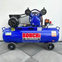 ราคา BONCHI ปั๊มลม ปั๊มลมโรตารี่ ถังลม ปั๊มลมสายพาน ขนาด 100 ลิตร มอเตอร์ 2 สูบ 3 แรงม้า (20218454175)