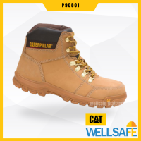 ราคา CATERPILLAR SHOES รองเท้าเซฟตี้ CAT หุ้มข้อ หัวเหล็ก พื้น Cement รุ่น Outline p90801 กันลื่น กันไฟฟ้า Catfootwear (13356015176)