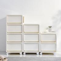 ราคา IKEA หลายชั้นกล่องเก็บลิ้นชักพลาสติกตู้เก็บหนาโต๊ะข้างเตียงรวมกันง่ายตู้เก็บของห้องนอนขนาดใหญ่ (1750248230)