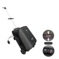 ราคา กระเป๋าเดินทางเด็ก luggage 18นิ้ว กระเป๋าเดินทางเด็กนั่งได้ 4 ล้อมีล้อคกันตก นำขึ้นเครื่องบินได้ กระเป๋า (21910263394)