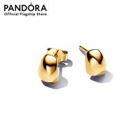 ราคา Pandora 14k Gold plated stud earrings (21872033158)