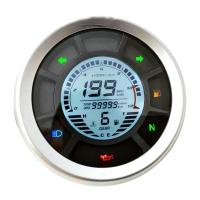 ราคา Universal LCD Digital Speedometer Odometer Tachometer Cylinders Gear Odometer Tachometer Trip Meter for Yamaha Kawasaki (17089227737)