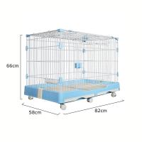 ราคา Petcho กรงสุนัข กรงกระต่าย กรงสุนัขขนาดใหญ่ กรงกระต่ายขนาดใหญ่ กรงสัตว์เลี้ยง มีล้อเลื้อน คอกกั้นสัตว์เลี้ยง (21724442123)