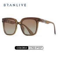 ราคา BRANLIVE DC แว่นกันแดด Uv Protection Square ผู้หญิง แว่วน กัน แดด (20702964965)
