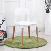 ราคา เก้าอี้พลาสติก เก้าอี้มีพนักพิง ทรงโมเดิร์น เก้าอี้กินข้าว 53 43 76cm รับได้ 300 กิโลกรัม ขาไม้จริง เก้าอี้พลาสติกโมเดิร์น (21426562571)