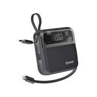 ราคา d power เพาเวอร์เเบงค์ 2in1 รุ่น V104 Pro 10400mAh รองรับชาร์จเร็ว PD3 0 22 5W มีสายในตัว มอก 2879 2560 ประกัน 1 ปี (21499782177)