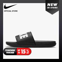 ราคา Nike Mens Offcourt Slides Black ไนกี้ รองเท้าแตะผู้ชาย ออฟคอร์ท สีดำ (8707556439)