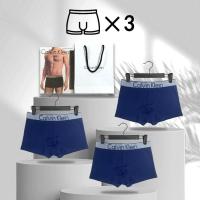 ราคา Calvin Klein underwear กางเกงในชาย CK กางเกงในผู้ชาย 3ชิ้น เนื้อผ้าระบายอากาศได้ดี ดูดซับเหงื่อ (21401113840)