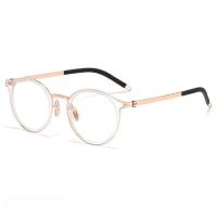 ราคา FIRADA แว่นตาแฟชั่นผู้หญิงหรูหราวินเทจแว่นตาไททาเนียมแท้กลมใบสั่งยากรอบแว่นสำหรับผู้ชายผู้หญิง2305014HM (21619928701)