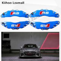 ราคา 4ชิ้นออดี้คาลิปเปอร์3D โลหะผสมคาลิปเปอร์ฝาครอบล้อตัดเบรกฝาครอบโลหะคาลิปเปอร์ปกสากล (14573652541)