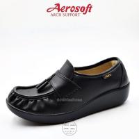 ราคา Aerosoft รองเท้าพยาบาล รองเท้าหนัง รุ่น NW9091 สีขาว สีดำ รองเท้าเพื่อสุขภาพ Arch support พื้นนุ่มพิเศษ 886 (21076672928)