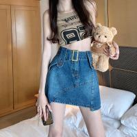 ราคา กระโปรงยีนส์ย้อนยุคเอวสูงไซส์ใหญ่สำหรับคนอ้วน (21611525966)