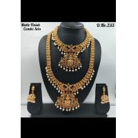 ราคา ชุดสร้อยคอ จี้พระแม่ลักษมี COMBO SET MATT FINISH (21374381193)