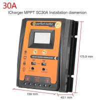 ราคา MPPT Solar Charge Controller 12 24V 30 50 70A Battery Regulator Dual USB 5V LCD (21797374650)