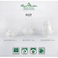 ราคา Coffee Tea set กากาแฟ ชา POT กระปุกน้ำตาล แยม โถนม ชุดแก้วพร้อมจานรอง รุ่นวินเซอร์ WINDSOR ลวดลายสีขาว เนื้อโบนไชน่าBone China (8971504136)