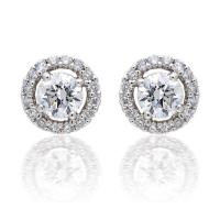 ราคา Zign Jewelryต่างหูเเพชรสวิส E0017 ต่างหูงินแท้ 925 สีทองคำขาว 18K (15853989815)