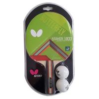 ราคา แถมลูกปิงปอง Butterfly 2 ลูก ไม้ปิงปอง Butterfly รุ่น STAYER 1800 371043 (21514679098)