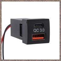 ราคา XSUB Car Dual USB Charger Socket PD Type C Adapter for QC 3 0 Quick Charge (21725264173)