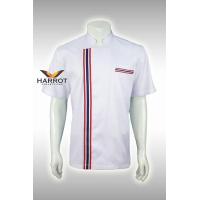 ราคา เสื้อกุ๊ก เสื้อเชฟ ชุดเชฟ เสื้อพ่อครัว แขนสั้น แต่งสาปลายธงชาติไทย (10864430590)