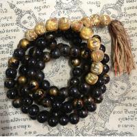 ราคา ประคำ 108 สมเด็จโต เม็ดประคำ 11 มิล และ 14 มิล กรุวังหน้า เนื่อหยกดำ ประคำพระสมเด็จม้วน มวลสารพระสมเด็จ ลงรัก ปิดทอง เหมาสำหรับวิปัสสนา กรรมฐาน สวดมนต์ ทำสมาธิ (21689877843)