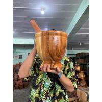ราคา ครกไม้ ตำส้มตำ ขนาดให้เลือก8 9 10 11 12นิ้ว พร้อมสาก แบบสีธรรมชาติ (21744344426)
