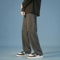 ราคา กางเกงวินเทจชาย ยีนส์ผู้ชายขากระบอก เนื้อผ้ายีนส์ล้างน้ำ ทรงหลวม วินเทจชาย กางเกงยีนขากระบอก กางเกงยีนส์ชาย (18657143874)