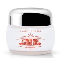 ราคา ครีมหน้าสด Labelyoung Vitamin Milk Whitening Cream 55 g LEBELYOUNG ลาเบลยัง ครีมน้ำนมเข้มข้น (21299644820)