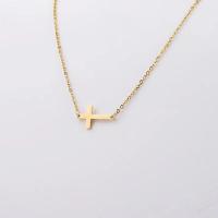 ราคา ZF สร้อยคอไม้กางเขนอันโอชะสำหรับผู้หญิง14K สร้อยคอเพชรสังเคราะห์กางเขนชุบทองจี้คอเรียบกางเขนทองคำน่ารัก (21504543849)