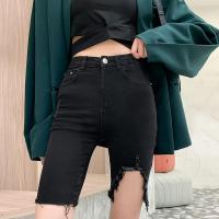 ราคา พร้อมส่ง 1025 มีไซส์ S 2XL กางเกงยีนขาสั้น การเกงยีนสามส่วนแต่งขาด สไตล์เกาหลี สวยเก๋ พร้อมส่งจากไทย (16409199487)