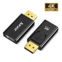 ราคา Jasoz DP to HDMI Adapter รองรับ สายเชื่อมหน้าจอ Dp อะแดปเตอร์ Dp ตัวผู้ เป็น Hdmi ตัวเมีย ชุบทอง เปลี่ยน Display Port เป็น HDMI 4K (21514209152)