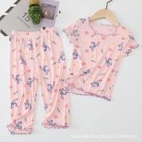 ราคา ชุดเสื้อผ้า2ชิ้นสำหรับเด็กผู้หญิงเสื้อยืดแขนสั้นลายการ์ตูน กางเกงลำลอง2ชิ้นสำหรับเด็กผู้หญิงอายุ1 7 14ปี (14065607546)