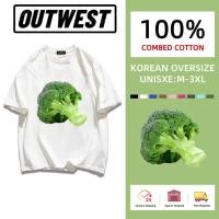 ราคา กรุงเทพมหานคร ผลิต OUTWESToversize เสื้อยืด เสื้อแขนสั้นคอกลม เสื้อ ผัก เสื้อยืดคอกลมแขนสั้น COTTON100 เสื้อยืดคอกลม ลายเเฟชั่นสุดๆสวยเท่ห์ (21604986195)