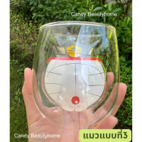 ราคา พร้อมส่ง แก้ว2ชั้น Double wall glass 250 450 ml แก้วกาแฟ แก้วน้ำ แก้วทนร้อน แก้วชา แก้วสองชั้น (16934877444)