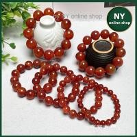 ราคา AGATE หินอาเกต โมรา สีส้ม อาเกตไฟ หินแห่งความเชื่อมั่น สร้อยข้อมือหินแท้ by NY online shop (21672166231)