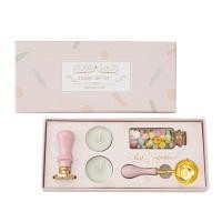 ราคา 5in1 Set Macaron Retro Fire Paint Seal Gift Box for Christmas Envelope Invitation Sealing Stamp Craft Wedding Packaging DIY Decoration (21528817884)