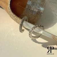 ราคา URPALS ต่างหู Ear cuff ตัวเรือนทองแดง ฝังเพชรเทียม CZ (21292897044)